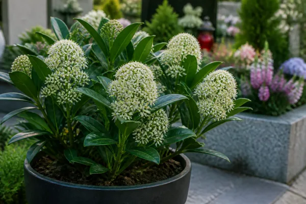 Skimmia japonica 'Finchy' (2 planten)