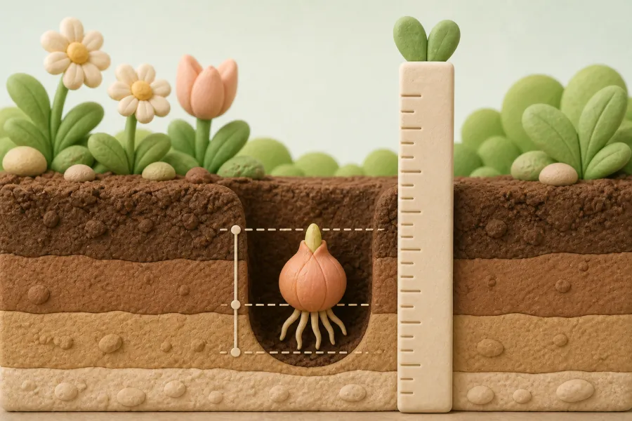 De juiste plantdiepte voor bollen