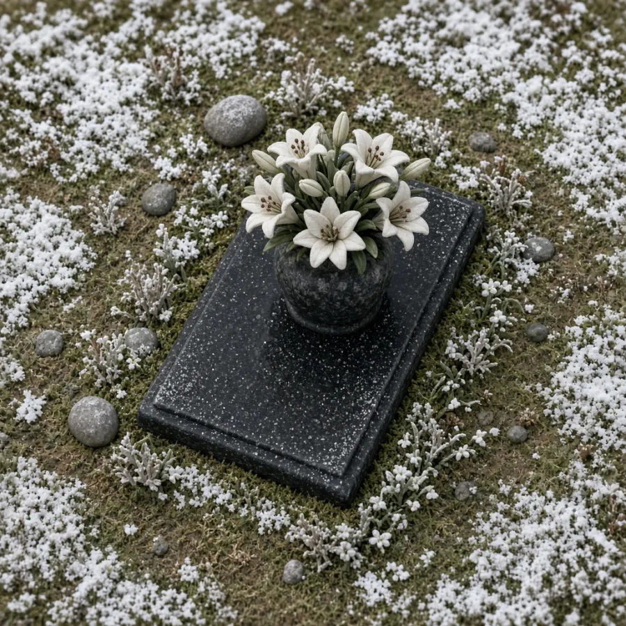 Grafvazen voor verse snijbloemen