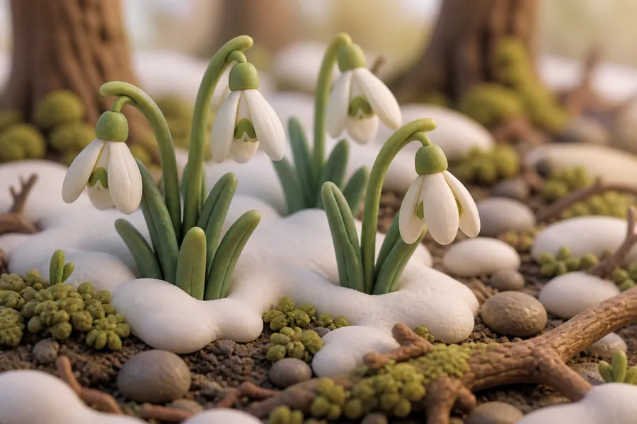 Sneeuwklokjes planten: vroegste bloei