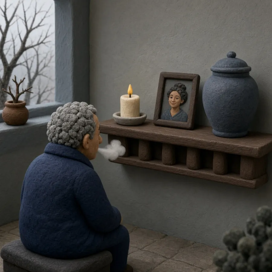 Urn thuis plaatsen als gedenkplek