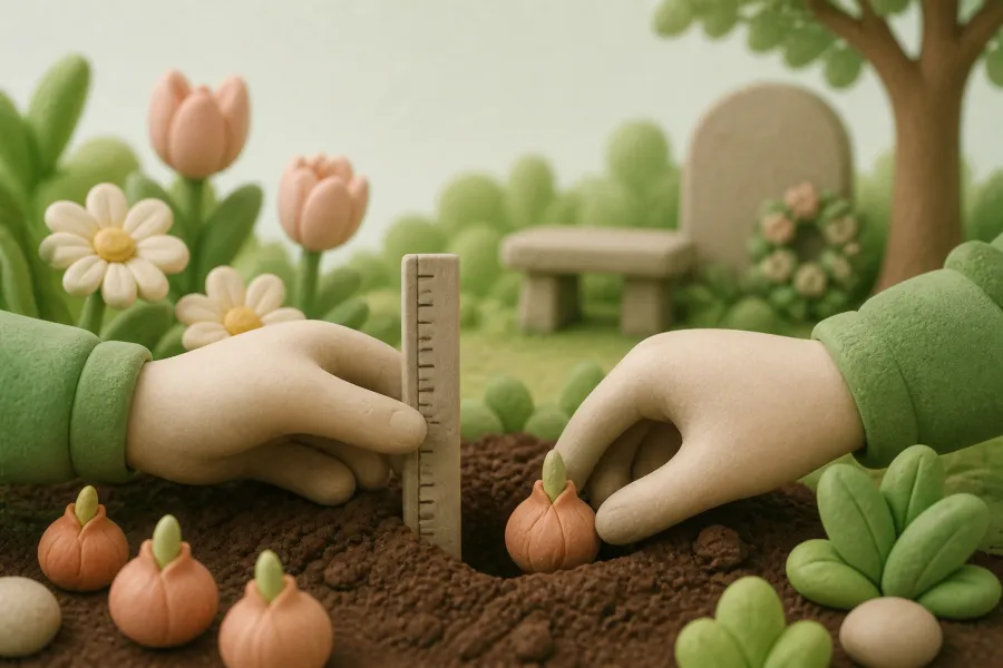 Wanneer bollen planten op het graf?